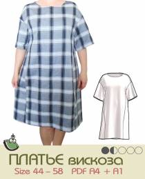 Изображение продукта "Женское платье-овер, модель Ф-61"